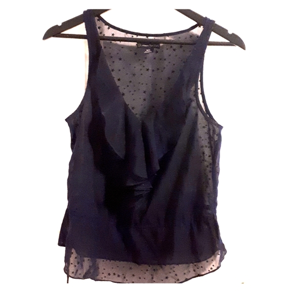 ⭐2/$25 EUC American Eagle Sheer Star Cami - Picture 1 of 4